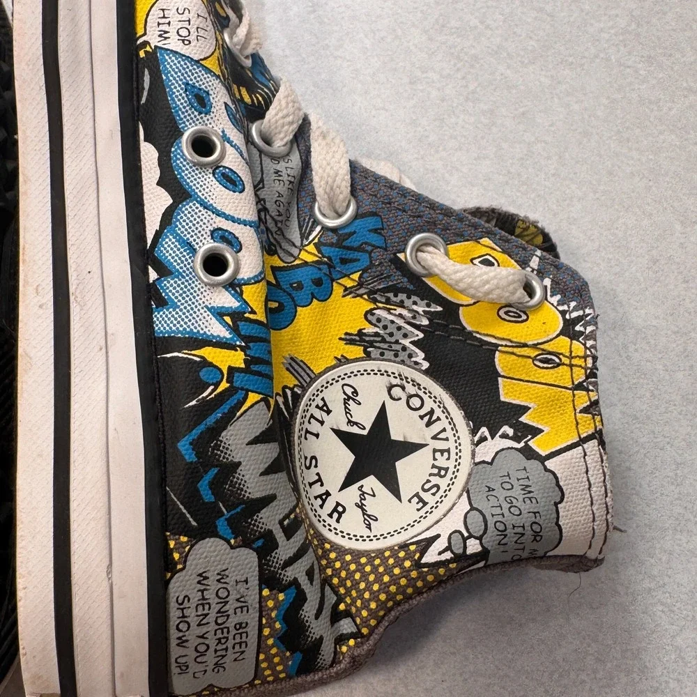 Converse All Star Batman Comic‎ High Top Sneaker Shoes Size Youth 1